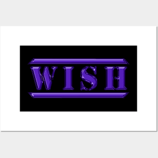 Wish Purple Posters and Art